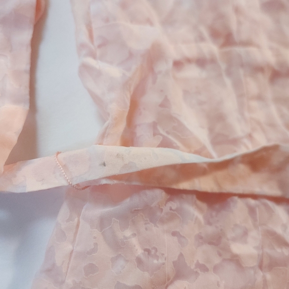 Y2K Amy Wear Pink Sheer Ruffle Button Down Top Sz M - Picture 8 of 8